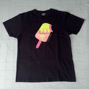 Icecream Bite Popsicle SS Tee Black Sz. Large